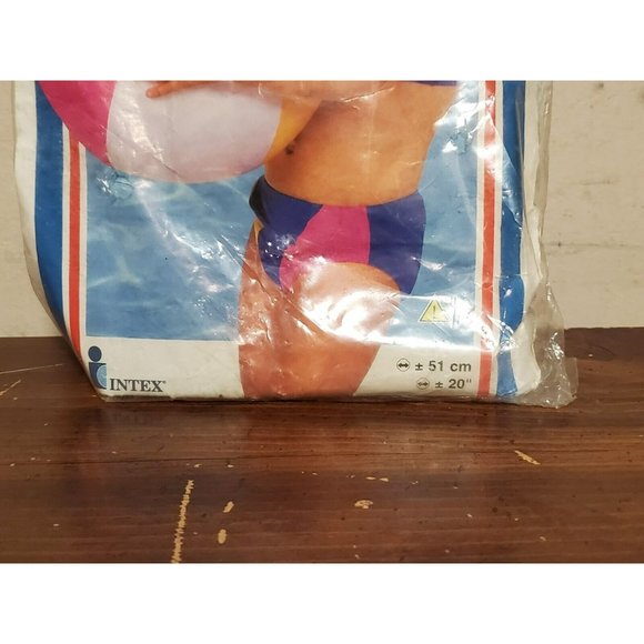 Intex #59020 Vintage 1999 20" Beach Ball Inflatable Pool Toy The Wet Set New - Picture 4 of 4